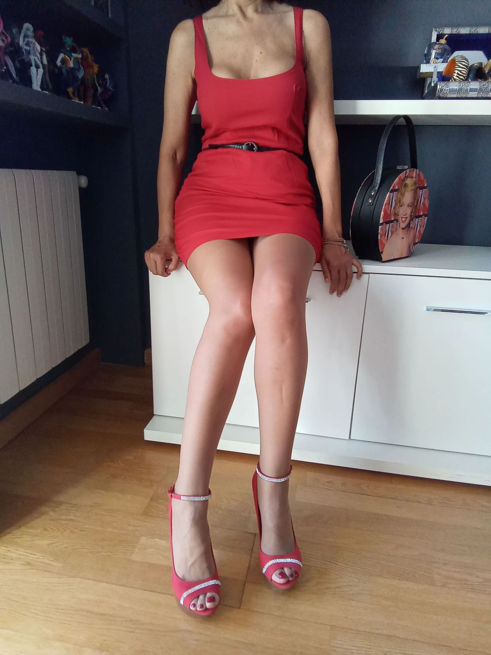 Red summer short dress – photo 6